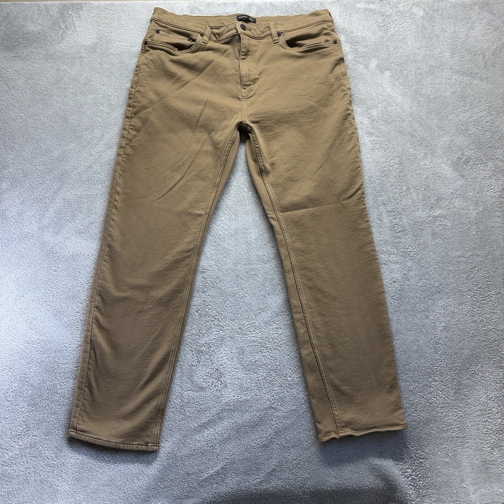 Banana Republic Pants Mens 38X32 Brown Straight Mid Rise Stretch Preppy - Picture 1 of 10